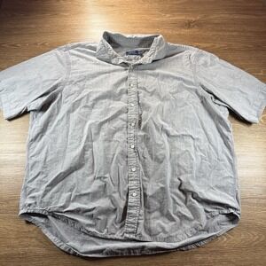 Polo Ralph Lauren Men's 3XLT Short Sleeve Button Down Shirt Gray Casual Light